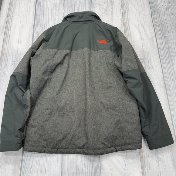 The North Face HYVENT Full Zip Ski Jacket Large Houndstooth Green Mens No Hood - Picture 4 of 16